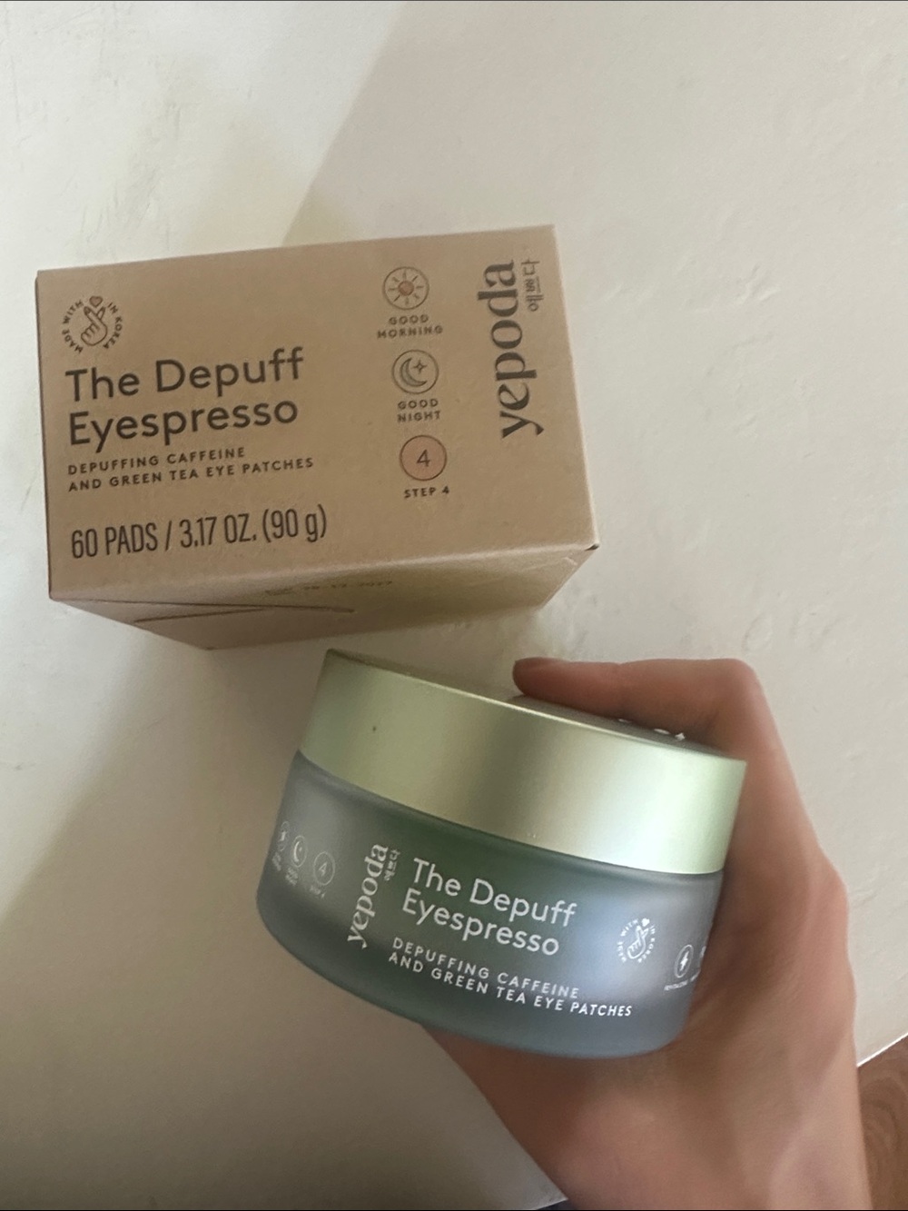 Yepoda The Depuff Eyespresso Eye Patches - Green